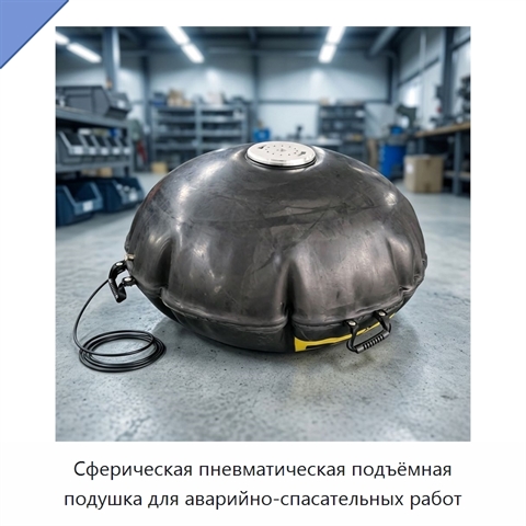 Сферическая пневматическая подъёмная подушка для аварийно-спасательных работ