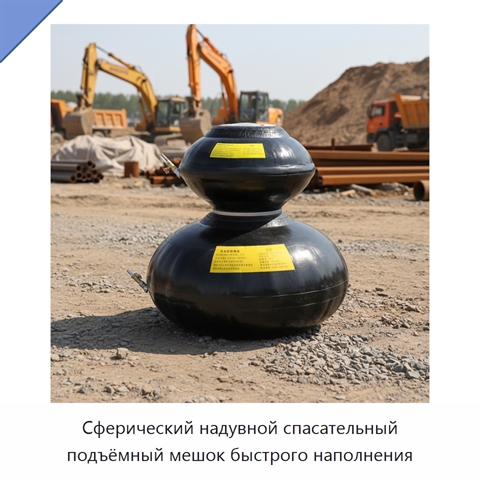 Сферический надувной спасательный подъёмный мешок быстрого наполнения