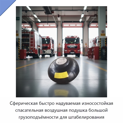 Сферическая быстро надуваемая износостойкая спасательная воздушная подушка большой грузоподъёмности для штабелирования
