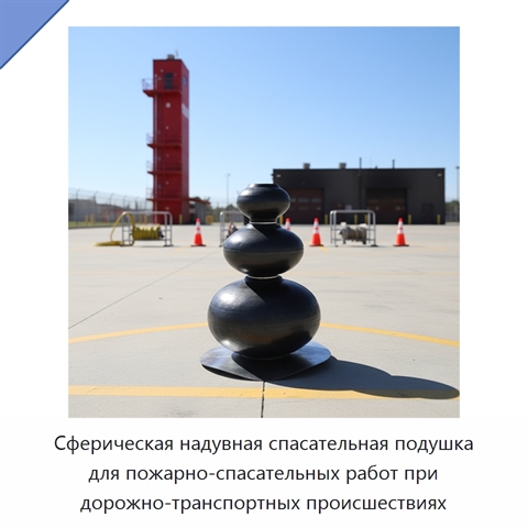 Сферическая надувная спасательная подушка для пожарно-спасательных работ при дорожно-транспортных происшествиях
