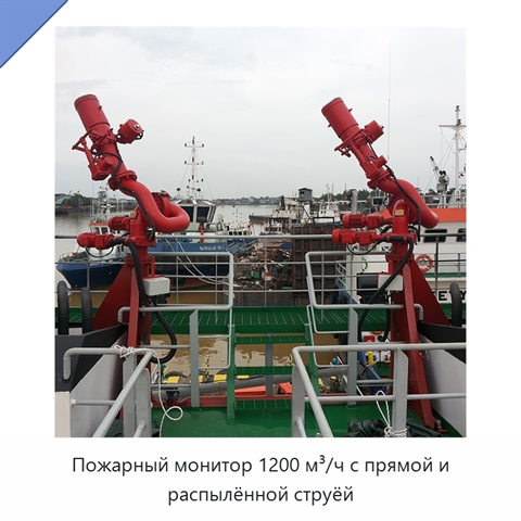 Пожарный монитор 1200 м³/ч с прямой и распылённой струёй
