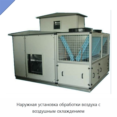 Наружная установка обработки воздуха с воздушным охлаждением