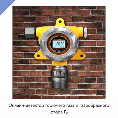 Онлайн-детектор горючего газа и газообразного фтора F₂