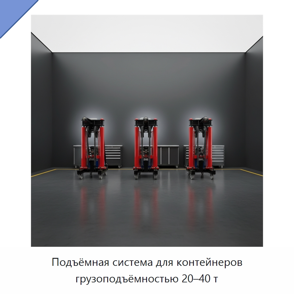 Подъёмная система для контейнеров грузоподъёмностью 20–40 т