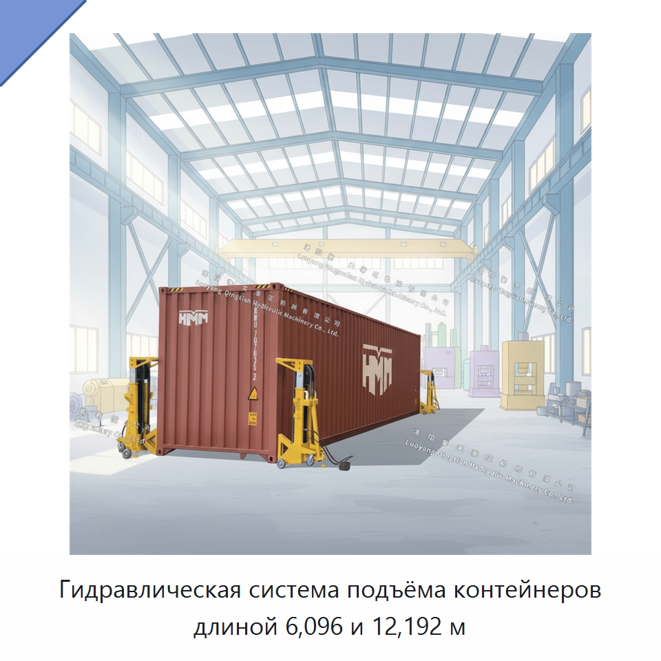 Гидравлическая система подъёма контейнеров длиной 6,096 и 12,192 м