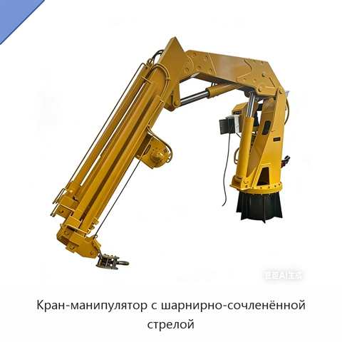 Кран-манипулятор с шарнирно-сочленённой стрелой