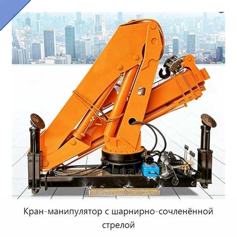 Кран-манипулятор с шарнирно-сочленённой стрелой
