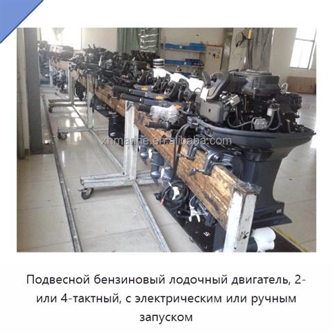 Подвесной бензиновый лодочный двигатель, 2- или 4-тактный, с электрическим или ручным запуском