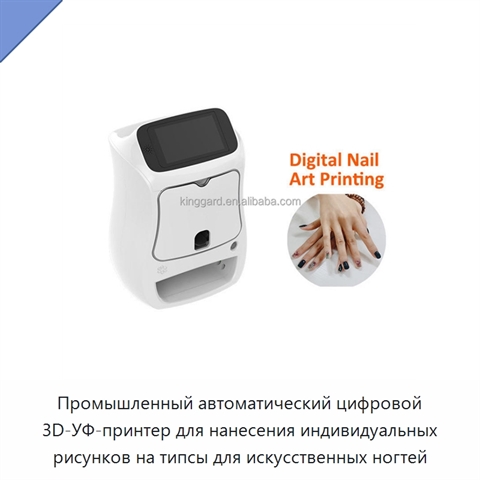 Промышленный автоматический цифровой 3D-УФ-принтер для нанесения индивидуальных рисунков на типсы для искусственных ногтей