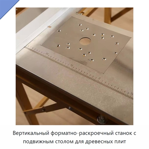Вертикальный форматно-раскроечный станок с подвижным столом для древесных плит