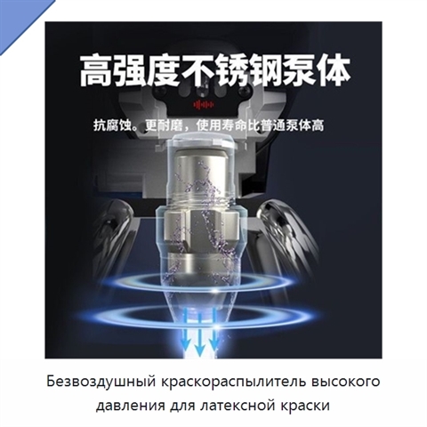 Безвоздушный краскораспылитель высокого давления для латексной краски