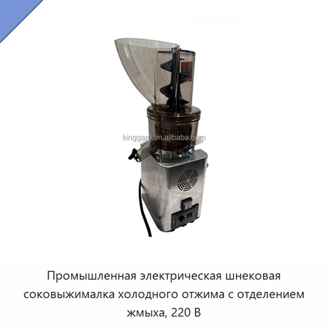 Промышленная электрическая шнековая соковыжималка холодного отжима с отделением жмыха, 220 В