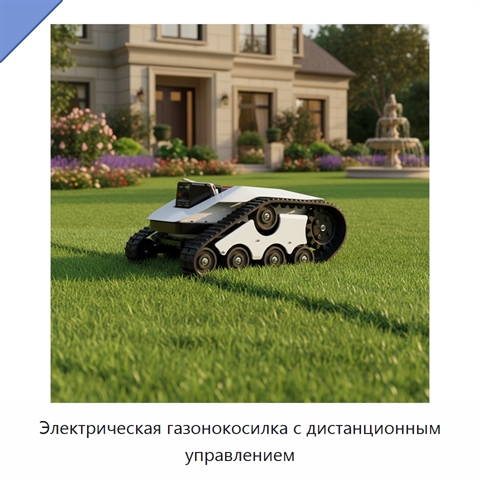 Электрическая газонокосилка с дистанционным управлением