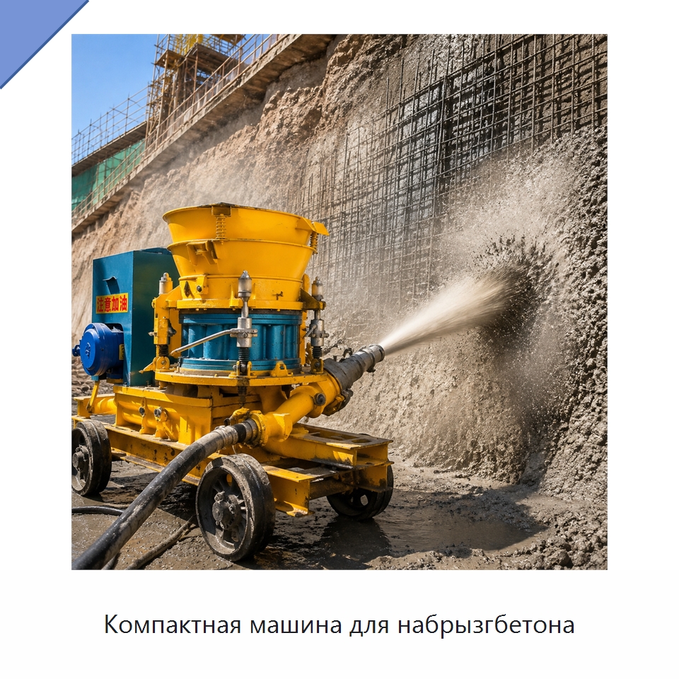 Компактная машина для набрызгбетона — Оборудование для работы с бетоном