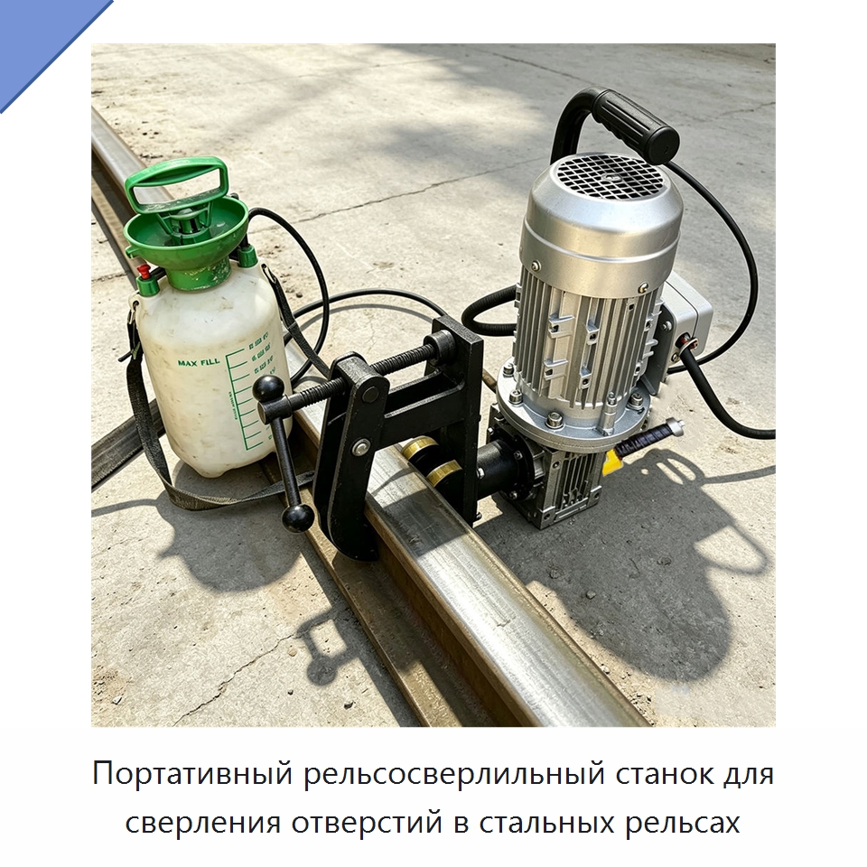 Портативный рельсосверлильный станок для сверления отверстий в стальных рельсах — Горнодобывающее оборудование