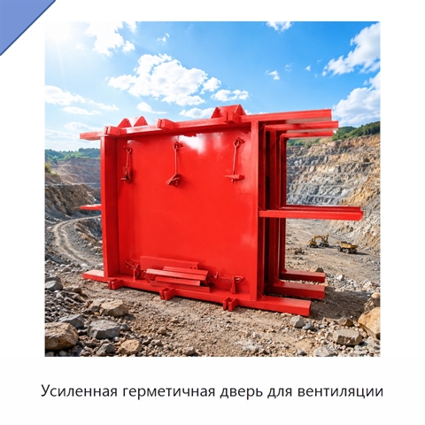 Усиленная герметичная дверь для вентиляции