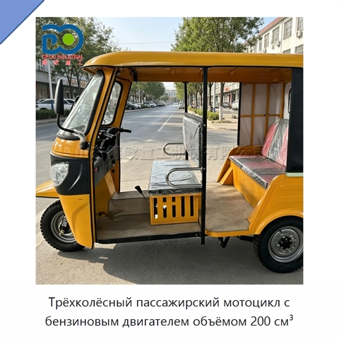 Трёхколёсный пассажирский мотоцикл с бензиновым двигателем объёмом 200 см³