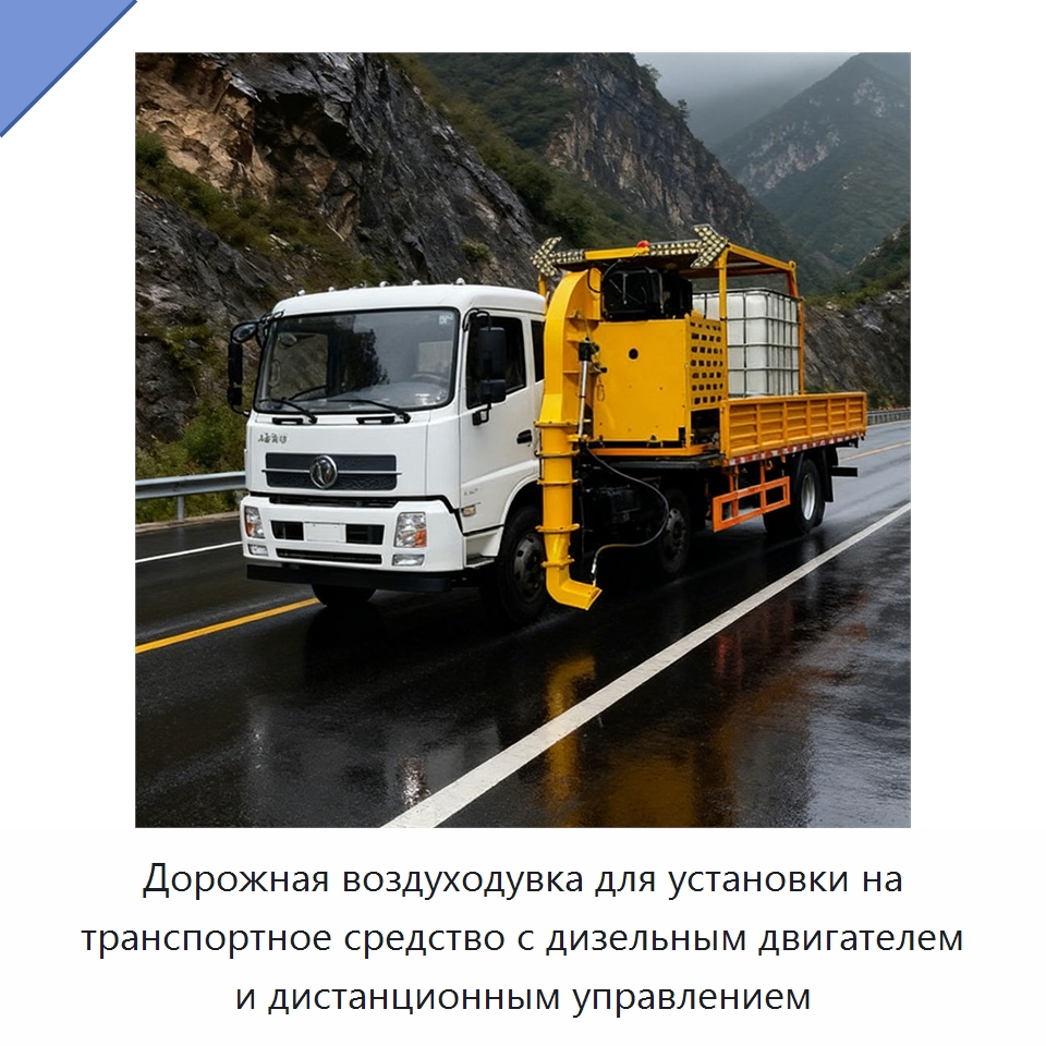Дорожная воздуходувка для установки на транспортное средство с дизельным двигателем и дистанционным управлением — Коммунальная техника