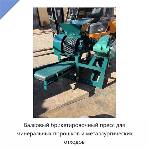 Валковый брикетировочный пресс для минеральных порошков и металлургических отходов
