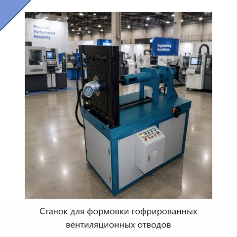 Станок для формовки гофрированных вентиляционных отводов