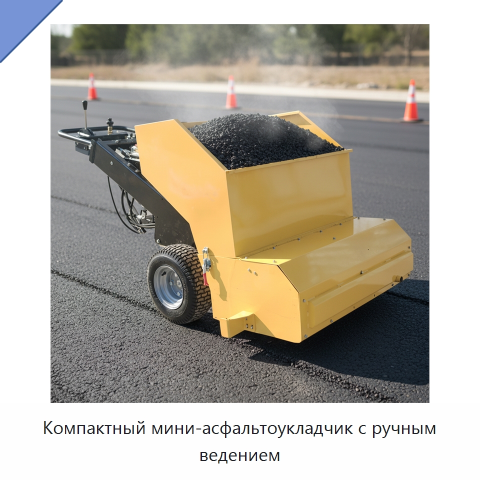 Компактный мини-асфальтоукладчик с ручным ведением — Специальная строительная техника