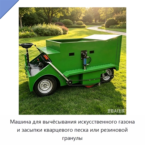 Машина для вычёсывания искусственного газона и засыпки кварцевого песка или резиновой гранулы