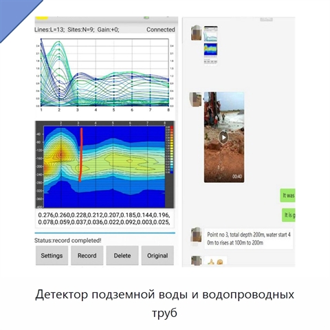 Детектор подземной воды и водопроводных труб
