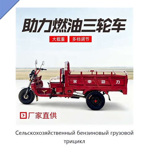 Сельскохозяйственный бензиновый грузовой трицикл