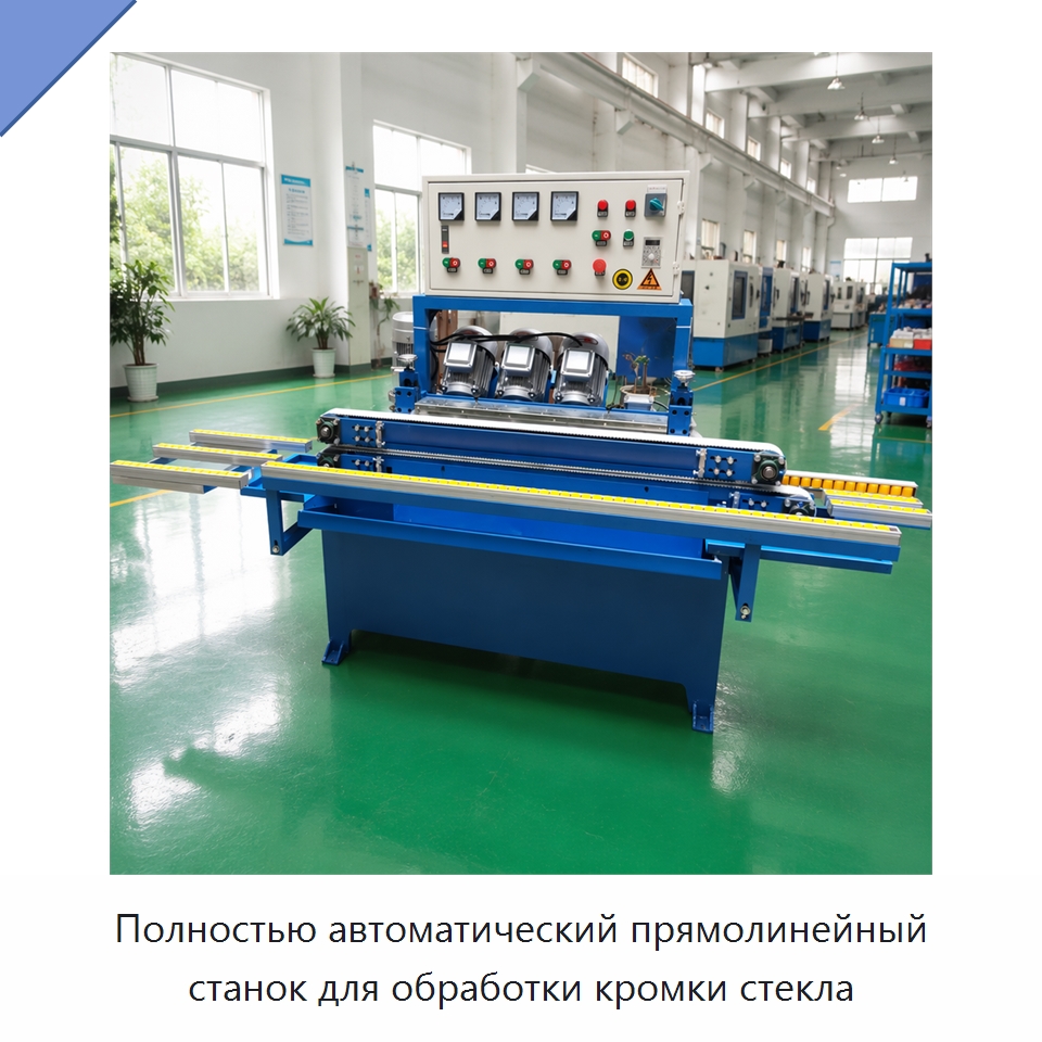 Полностью автоматический прямолинейный станок для обработки кромки стекла — Специальные машины и промышленное оборудование