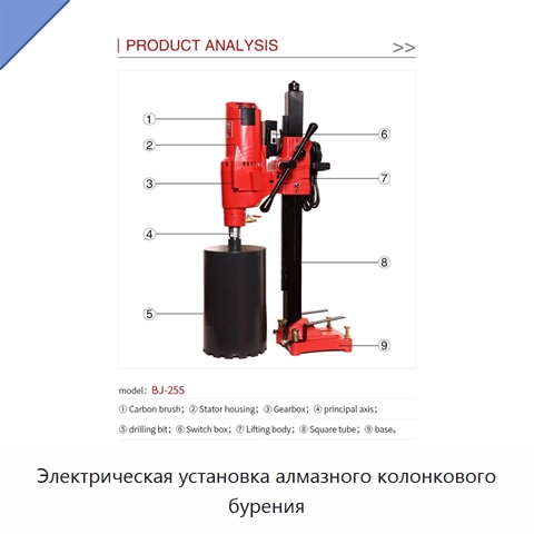Электрическая установка алмазного колонкового бурения