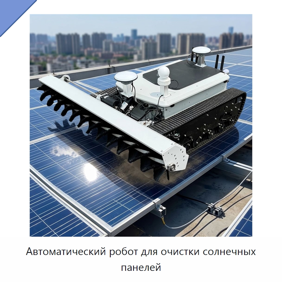 Автоматический робот для очистки солнечных панелей — Специальная строительная техника