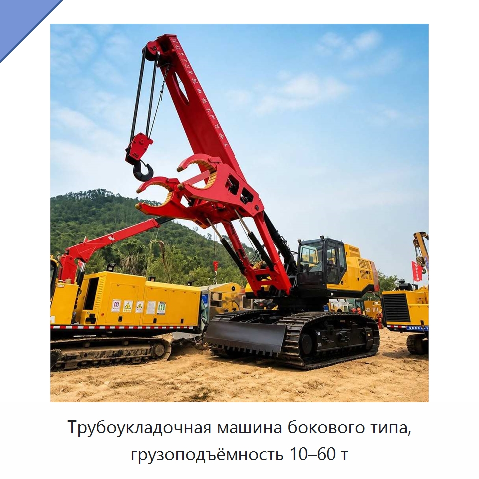 Трубоукладочная машина бокового типа, грузоподъёмность 10–60 т — Специальные машины и промышленное оборудование