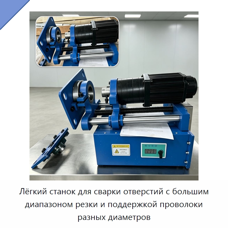 Лёгкий станок для сварки отверстий с большим диапазоном резки и поддержкой проволоки разных диаметров — Специальная строительная техника