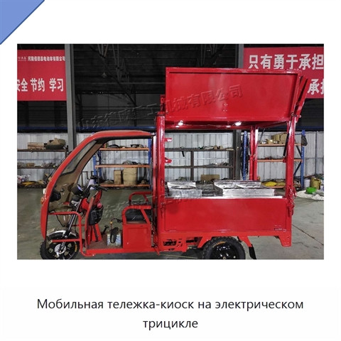 Мобильная тележка-киоск на электрическом трицикле