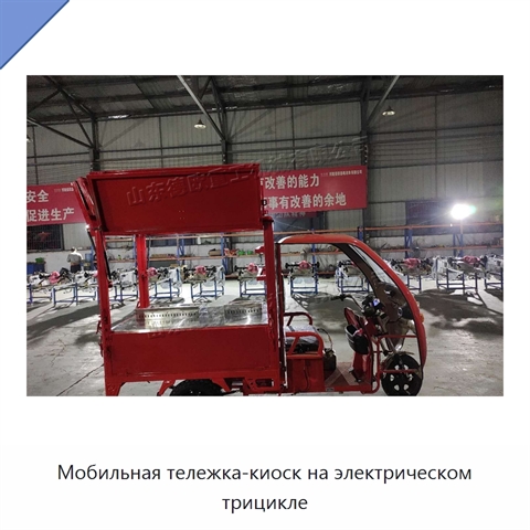 Мобильная тележка-киоск на электрическом трицикле