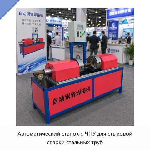 Автоматический станок с ЧПУ для стыковой сварки стальных труб