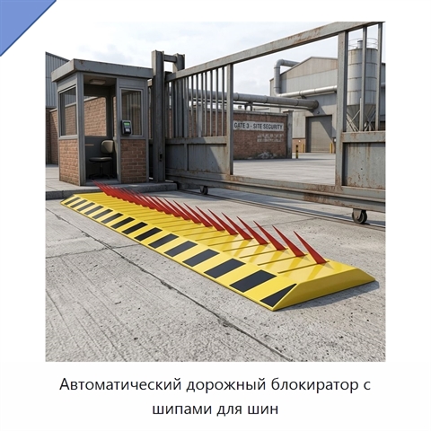 Автоматический дорожный блокиратор с шипами для шин