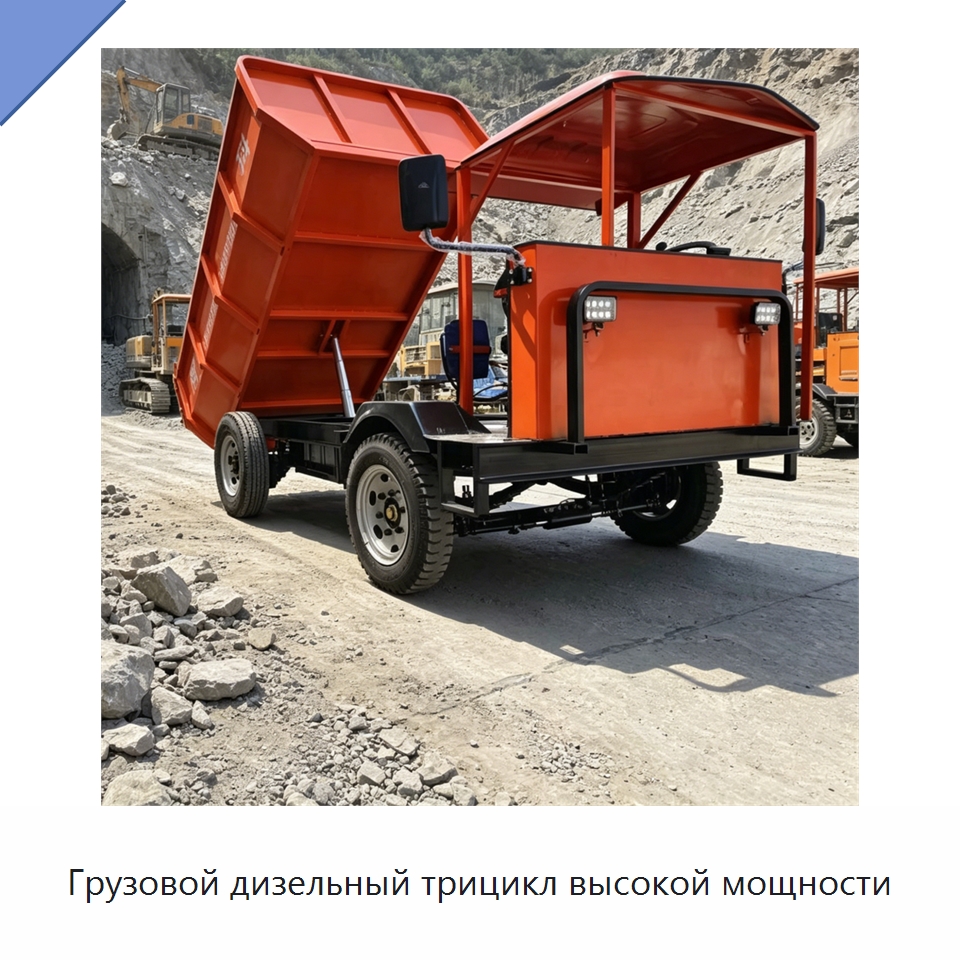 Грузовой дизельный трицикл высокой мощности — Горнодобывающее оборудование