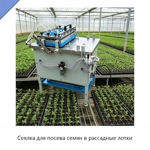 Сеялка для посева семян в рассадные лотки