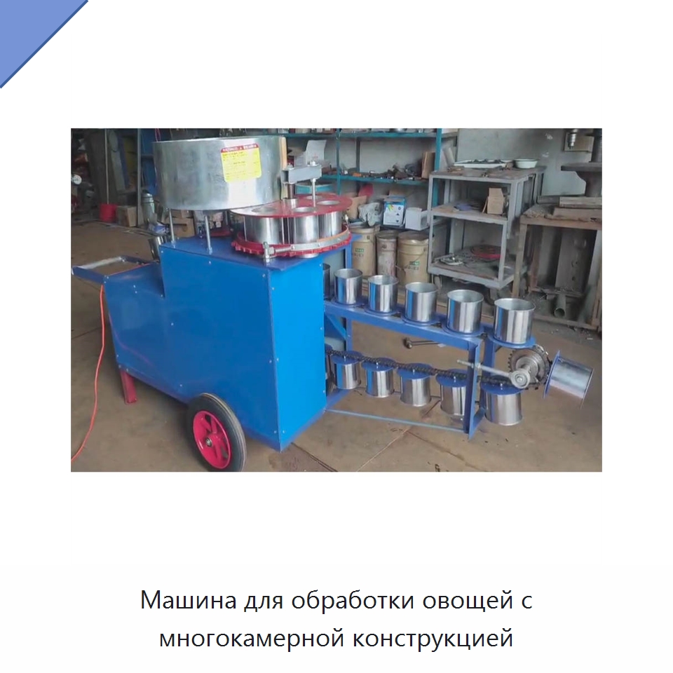 Машина для обработки овощей с многокамерной конструкцией — Специальная сельскохозяйственная техника