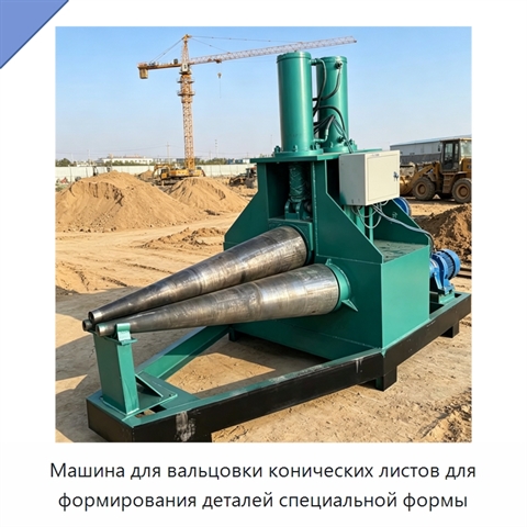 Машина для вальцовки конических листов для формирования деталей специальной формы