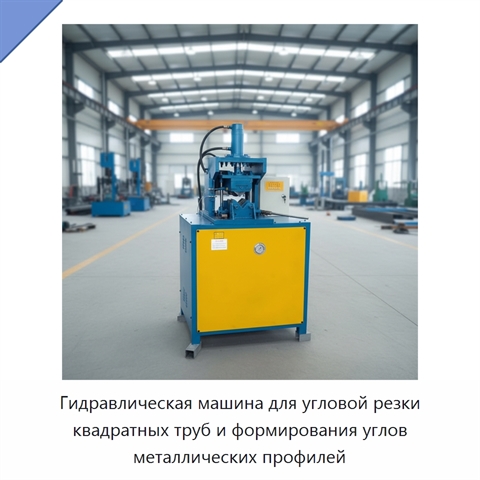 Гидравлическая машина для угловой резки квадратных труб и формирования углов металлических профилей