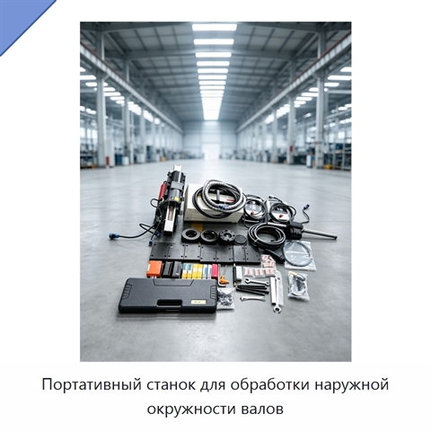 Портативный станок для обработки наружной окружности валов