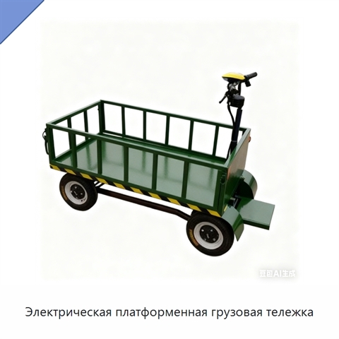 Электрическая платформенная грузовая тележка