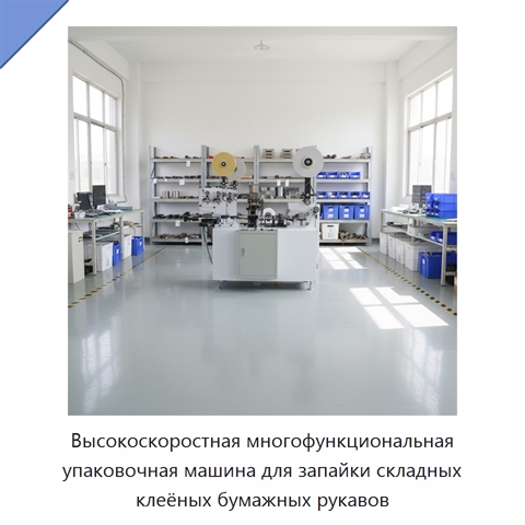 Высокоскоростная многофункциональная упаковочная машина для запайки складных клеёных бумажных рукавов