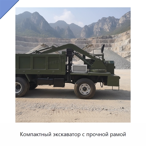 Компактный экскаватор с прочной рамой
