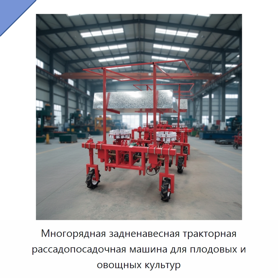 Многорядная задненавесная тракторная рассадопосадочная машина для плодовых и овощных культур — Специальные сельскохозяйственные машины
