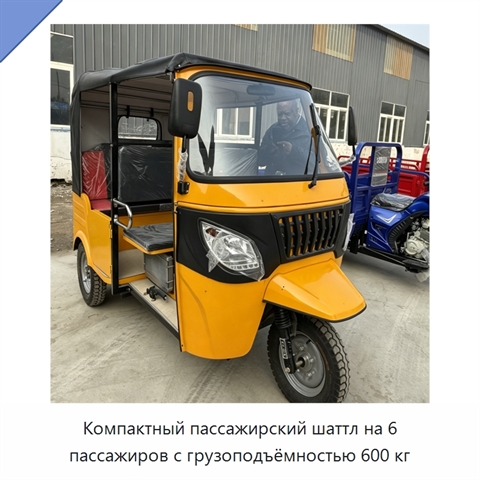Компактный пассажирский шаттл на 6 пассажиров с грузоподъёмностью 600 кг