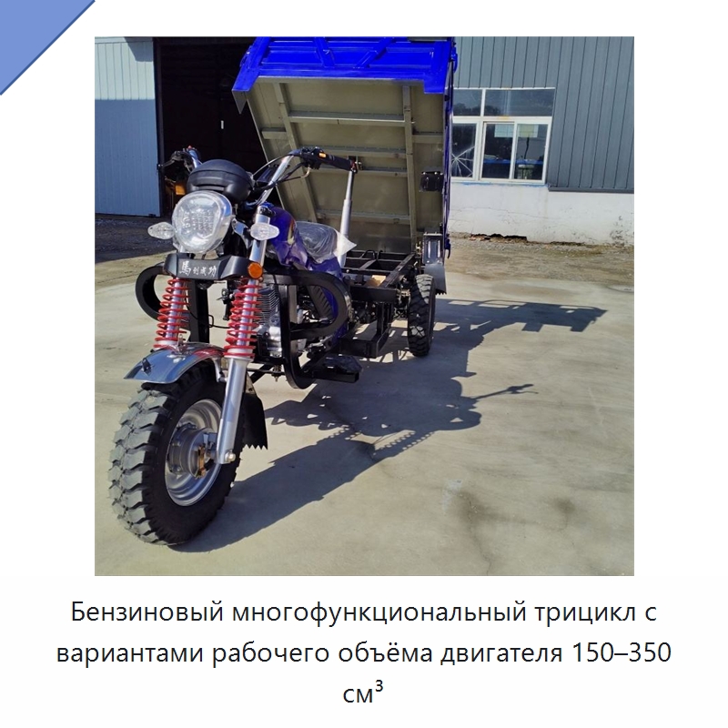 Бензиновый многофункциональный трицикл с вариантами рабочего объёма двигателя 150–350 см³ — Специальные машины и промышленное оборудование