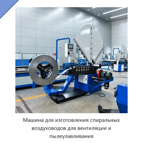 Машина для изготовления спиральных воздуховодов для вентиляции и пылеулавливания